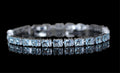 4mm Tennis 12ctw Lab Sim VVS1 Diamond BRACELET Sky Blue
