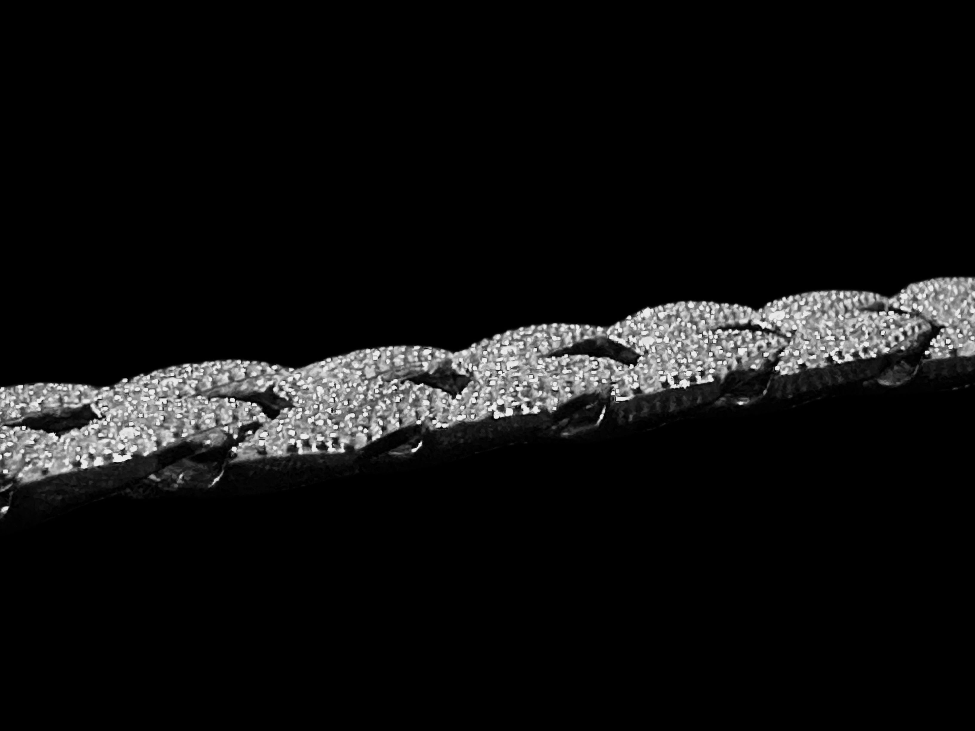 14mm Cuban Miami Prong 925 Sterling Silver Bracelet 15.6ct Lab Sim VVS1 Diamond