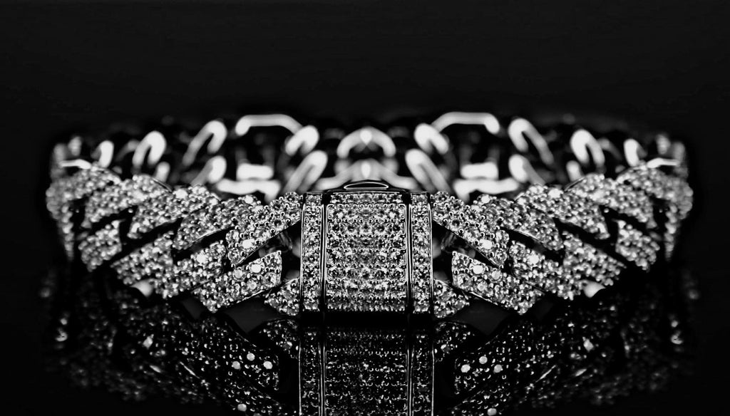 14mm FIGARUCCI 18.2ctw Lab Sim VVS1 Diamonds Bracelet