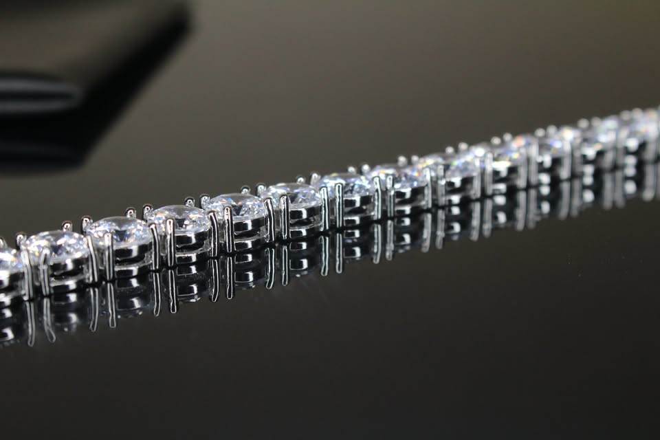 8mm MASSIVE XXL Tennis Bracelet 48ct Lab Sim VVS Diamonds