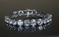 8mm MASSIVE XXL Tennis Bracelet 48ct Lab Sim VVS Diamonds