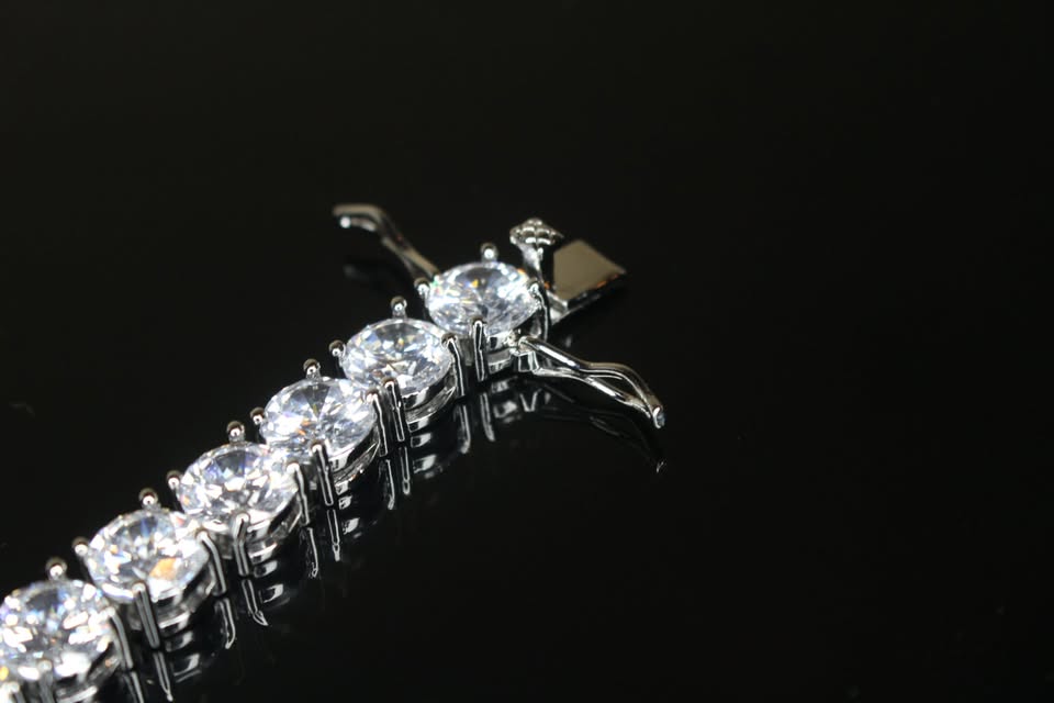 8mm MASSIVE XXL Tennis Bracelet 48ct Lab Sim VVS Diamonds
