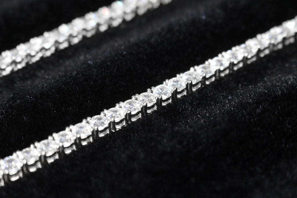 5mm Tennis Chain 100ct Lab Sim VVS1 Diamond Necklace