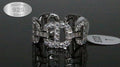 925 Sterling Silver 3.6ct Lab Sim Diamond MARINER Ring