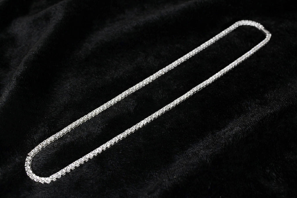 5mm Tennis Chain 100ct Lab Sim VVS1 Diamond Necklace