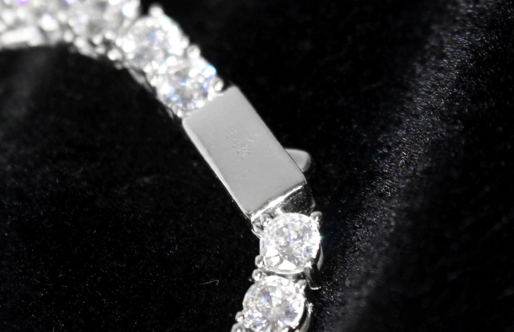 5mm Tennis Chain 100ct Lab Sim VVS1 Diamond Necklace