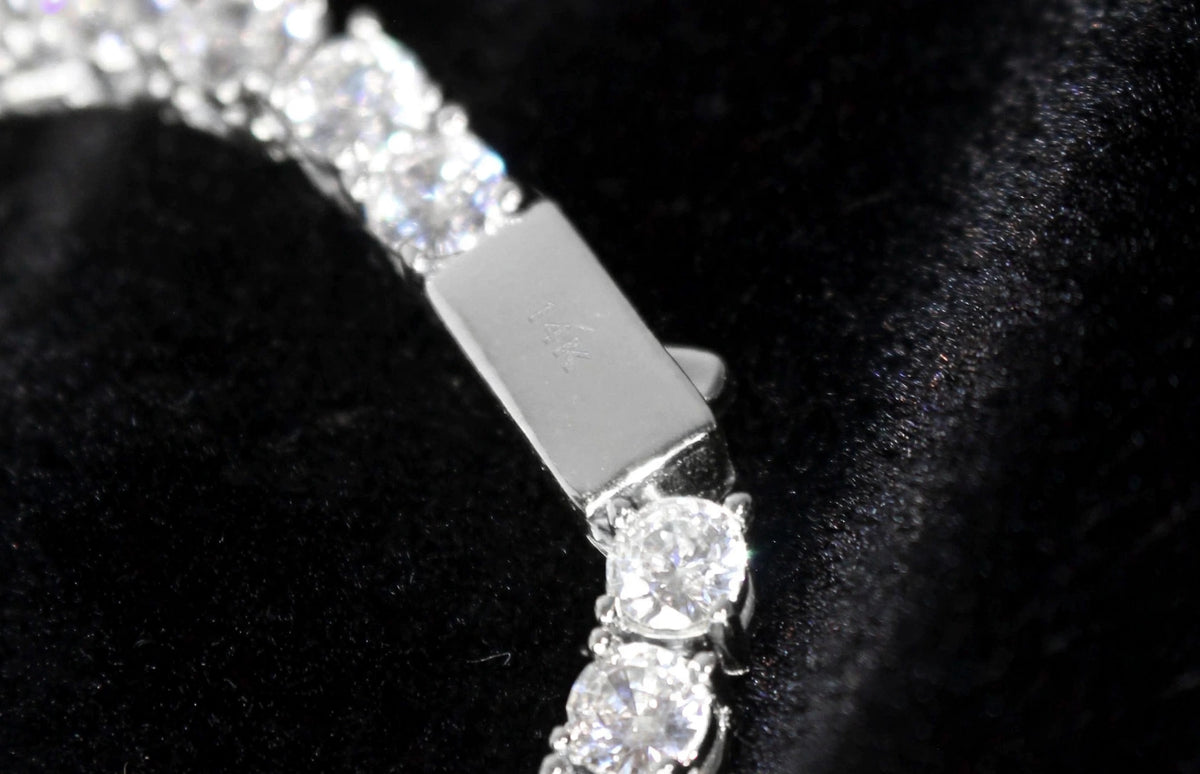 5mm Tennis Chain 100ct Lab Sim VVS1 Diamond Necklace