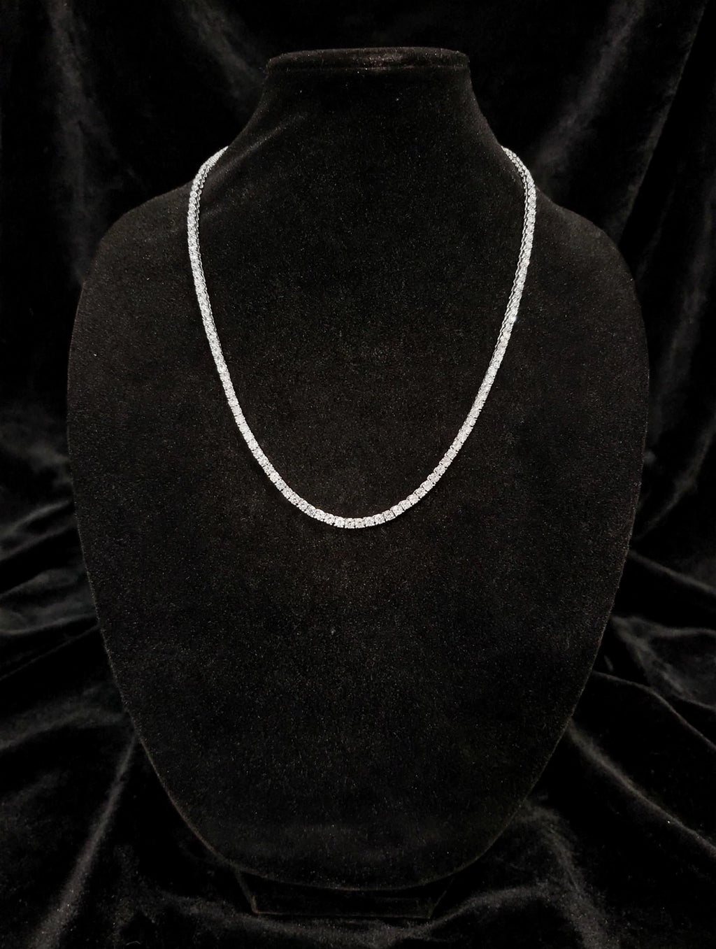 5mm Tennis Chain 100ct Lab Sim VVS1 Diamond Necklace