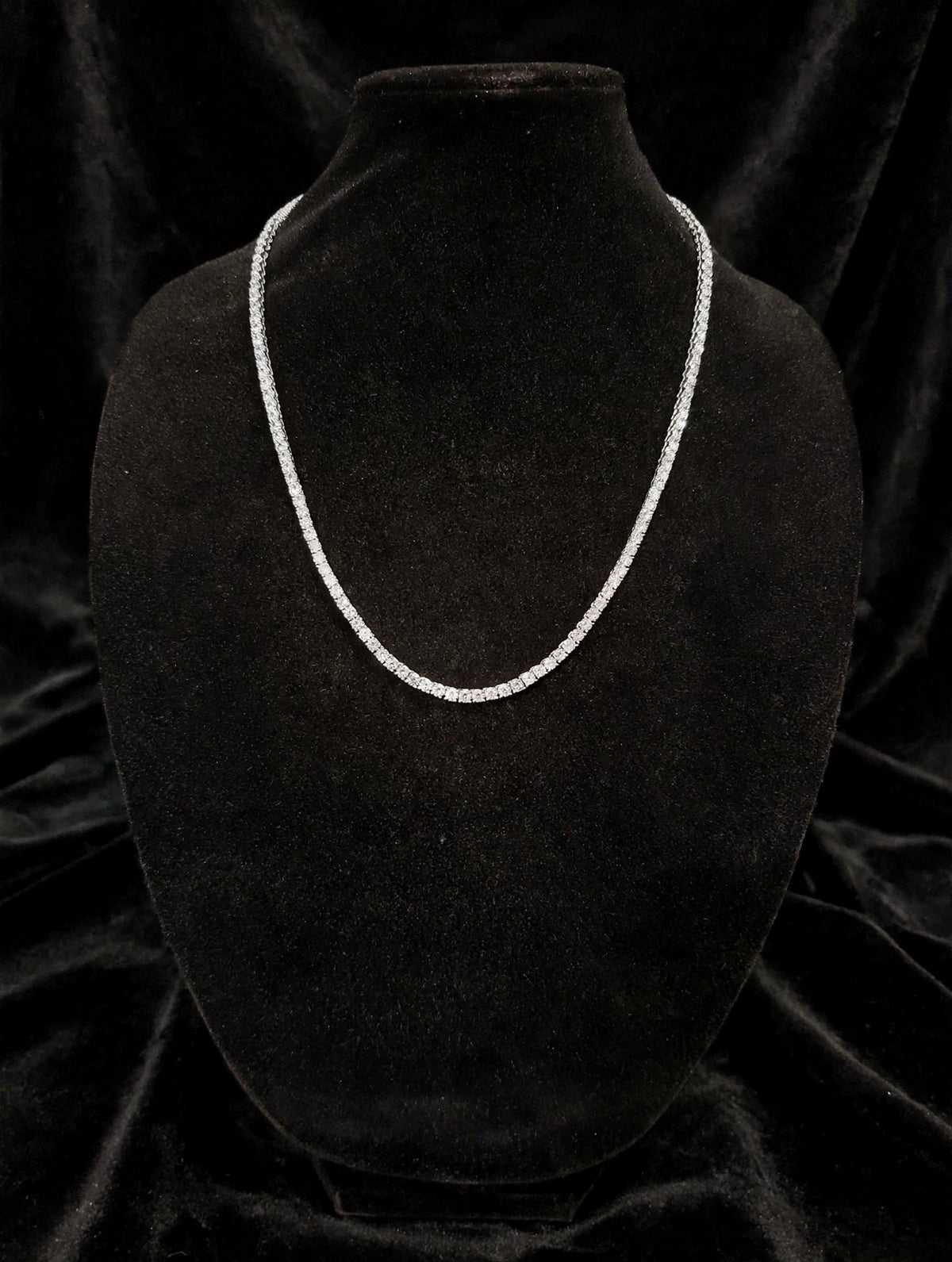 5mm Tennis Chain 100ct Lab Sim VVS1 Diamond Necklace