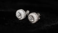 4.2ct Round Center-Stone Cut Lab Sim VVS1 Diamonds Earrings set Gemstone