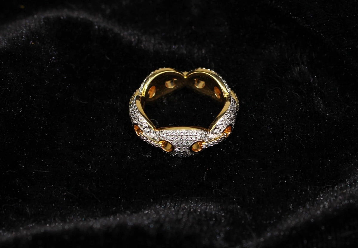 GUCCI Mariner 4.6ct Lab Sim VVS1 Diamonds Ring - GOLD