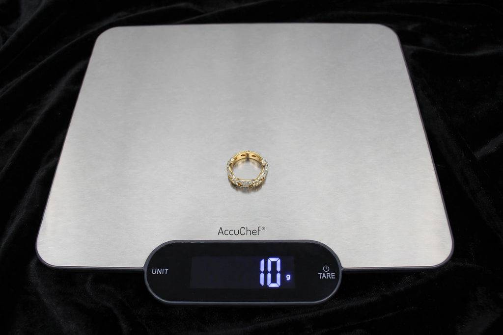 GUCCI Mariner 4.6ct Lab Sim VVS1 Diamonds Ring - GOLD