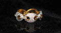 GUCCI Mariner 4.6ct Lab Sim VVS1 Diamonds Ring - GOLD