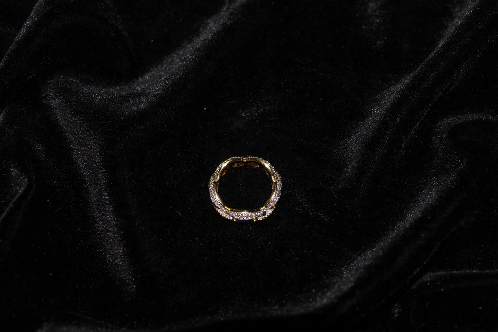 GUCCI Mariner 4.6ct Lab Sim VVS1 Diamonds Ring - GOLD