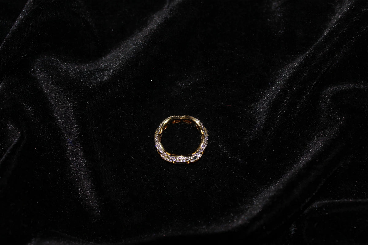 GUCCI Mariner 4.6ct Lab Sim VVS1 Diamonds Ring - GOLD
