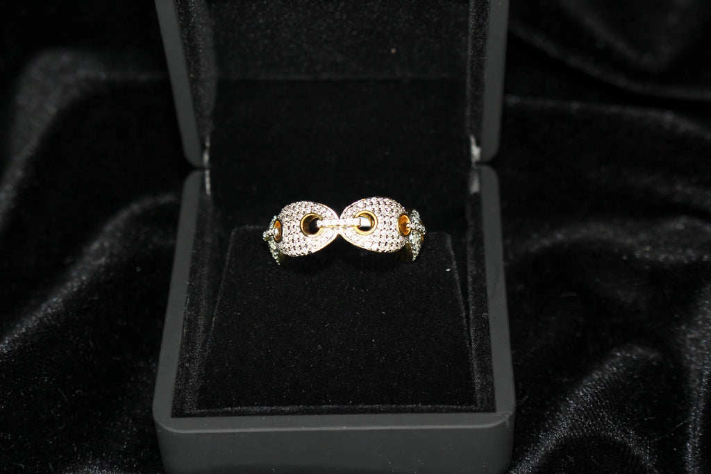 GUCCI Mariner 4.6ct Lab Sim VVS1 Diamonds Ring - GOLD