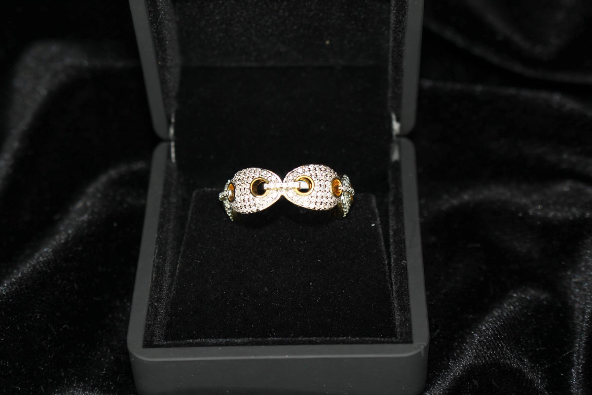 GUCCI Mariner 4.6ct Lab Sim VVS1 Diamonds Ring - GOLD