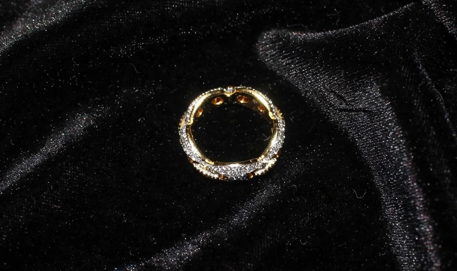 GUCCI Mariner 4.6ct Lab Sim VVS1 Diamonds Ring - GOLD