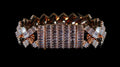 19mm Prong BAGUETTE 24.6ct Lab VVS1 Sim Diamonds Bracelet Rose Gold