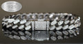 10mm Cuban Miami 925 Sterling Silver Bracelet 12ct Lab Sim VVS1 Diamond
