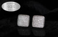 12mm MASSIVE XXL Sterling Silver 8ctw Lab Simulated VVS1 Diamond Earrings