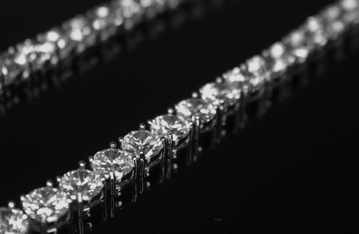 8mm MASSIVE XXL Tennis Chain 152ct Lab Sim VVS1 Diamond Necklace