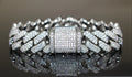14mm Cuban Miami Prong 18.2ctw Lab Sim VVS1 Diamonds Bracelet
