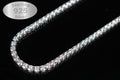 4mm Tennis Chain 70ct Lab Sim VVS1 Diamond Necklace - 925 STERLING SILVER