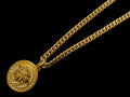 Medusa Medallion Pendant Cuban Miami Chain Necklace Lab Sim VVS1 Diamond