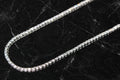 2mm Tennis Chain 10.6ct Lab Sim VVS1 Diamond Necklace