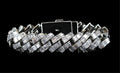 19mm Prong BAGUETTE 24.6ct Lab VVS1 Sim Diamonds Bracelet