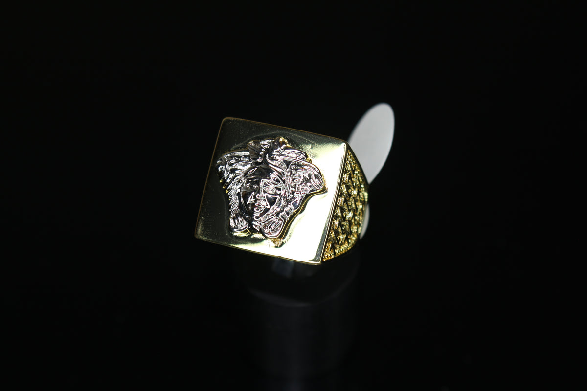 Medusa MASSIVE 3-D Statement Piece Ring- 2-Tone