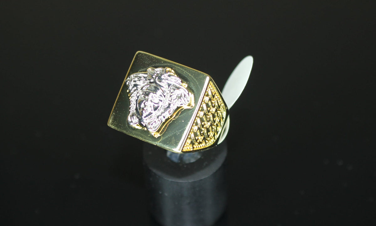 Medusa MASSIVE 3-D Statement Piece Ring- 2-Tone