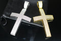 XL CROSS MASSIVE Pendant 12.6ct Lab Sim VVS1 Diamonds