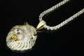 XL Lion Head Pendant 5mm Tennis 112.6ct Lab Sim VVS1 Diamond Necklace GOLD