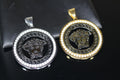 MEDUSA MEDALLION Pendant 5.2ct VVS1 Lab Sim Diamonds