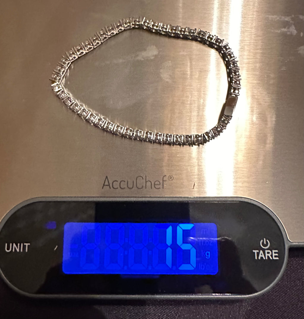 4mm Tennis Bracelet 14.75ct Lab Sim VVS1 Diamonds
