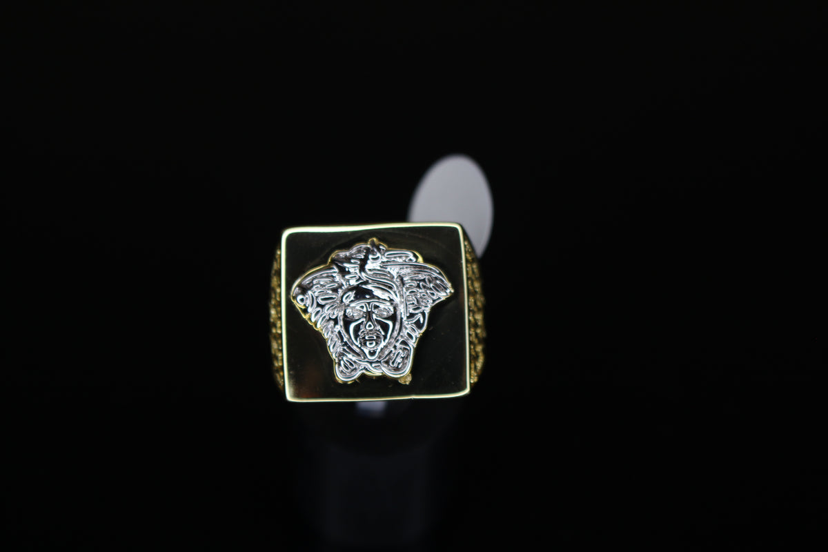 Medusa MASSIVE 3-D Statement Piece Ring- 2-Tone