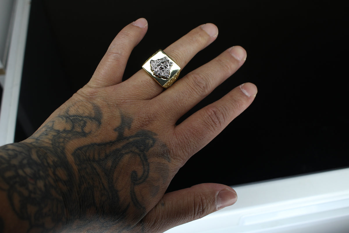 Medusa MASSIVE 3-D Statement Piece Ring- 2-Tone
