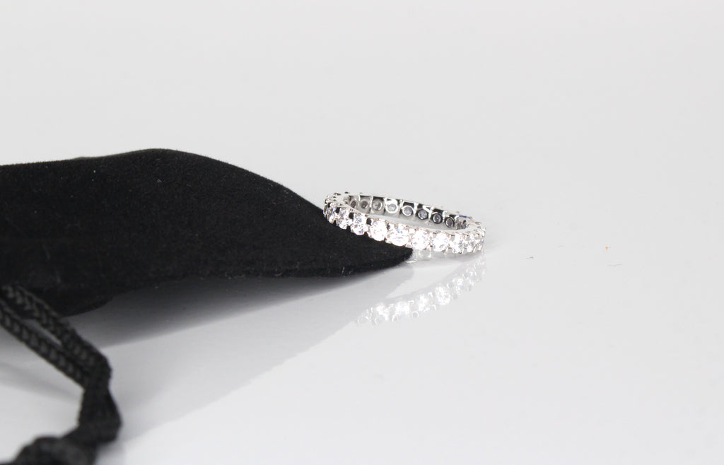 Tennis ETERNITY Wedding Engagement Wedding 3.6ct Lab Sim VVS1 Diamond Ring - 925 Sterling Silver (Copy)
