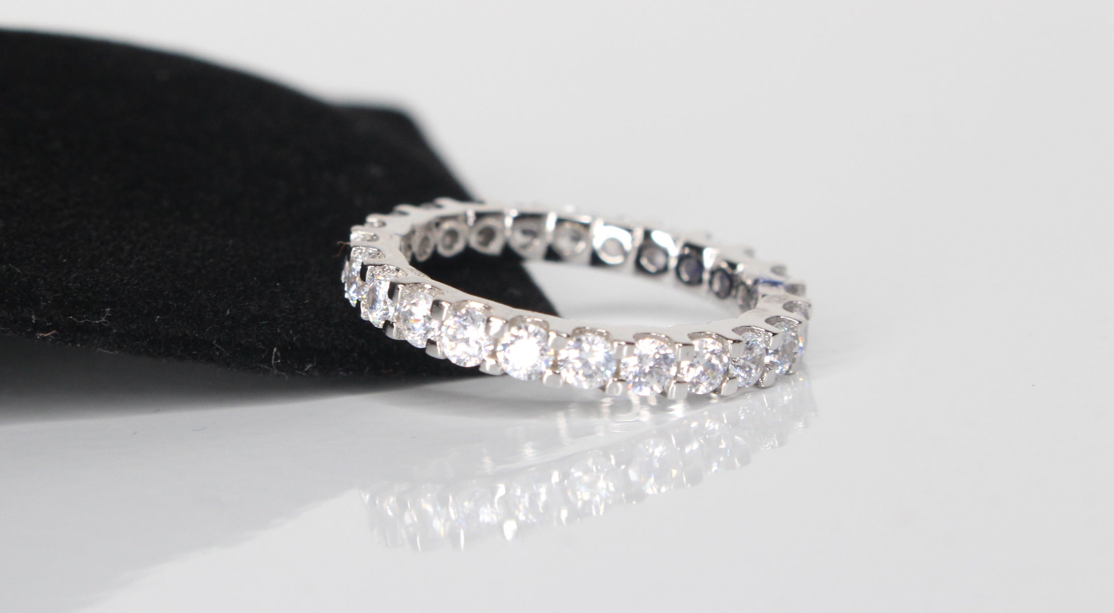 Tennis ETERNITY Wedding Engagement Wedding 3.6ct Lab Sim VVS1 Diamond Ring - 925 Sterling Silver (Copy)