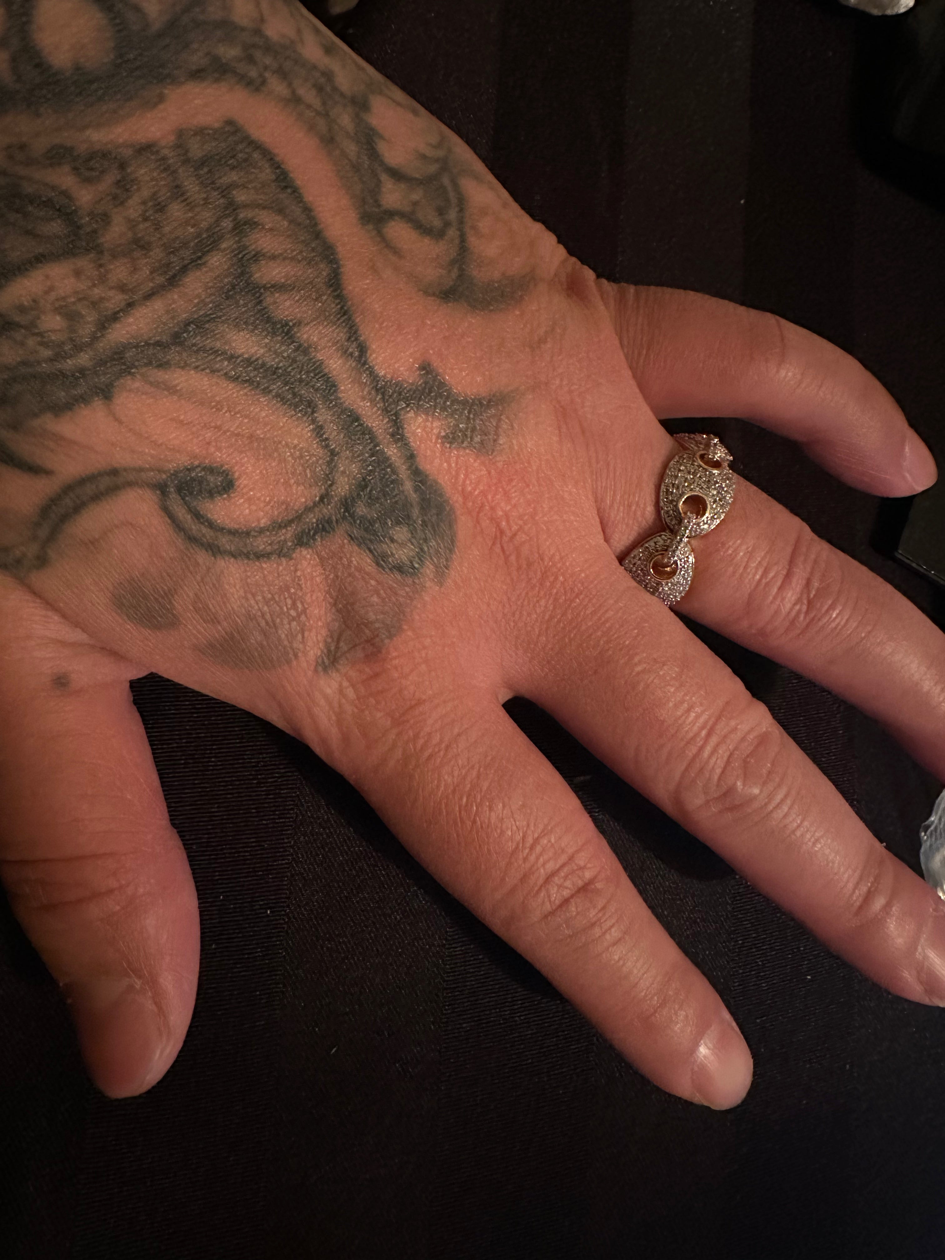 GUCCI Mariner 2.2ct Lab VVS1 Sim Diamond Ring Gold
