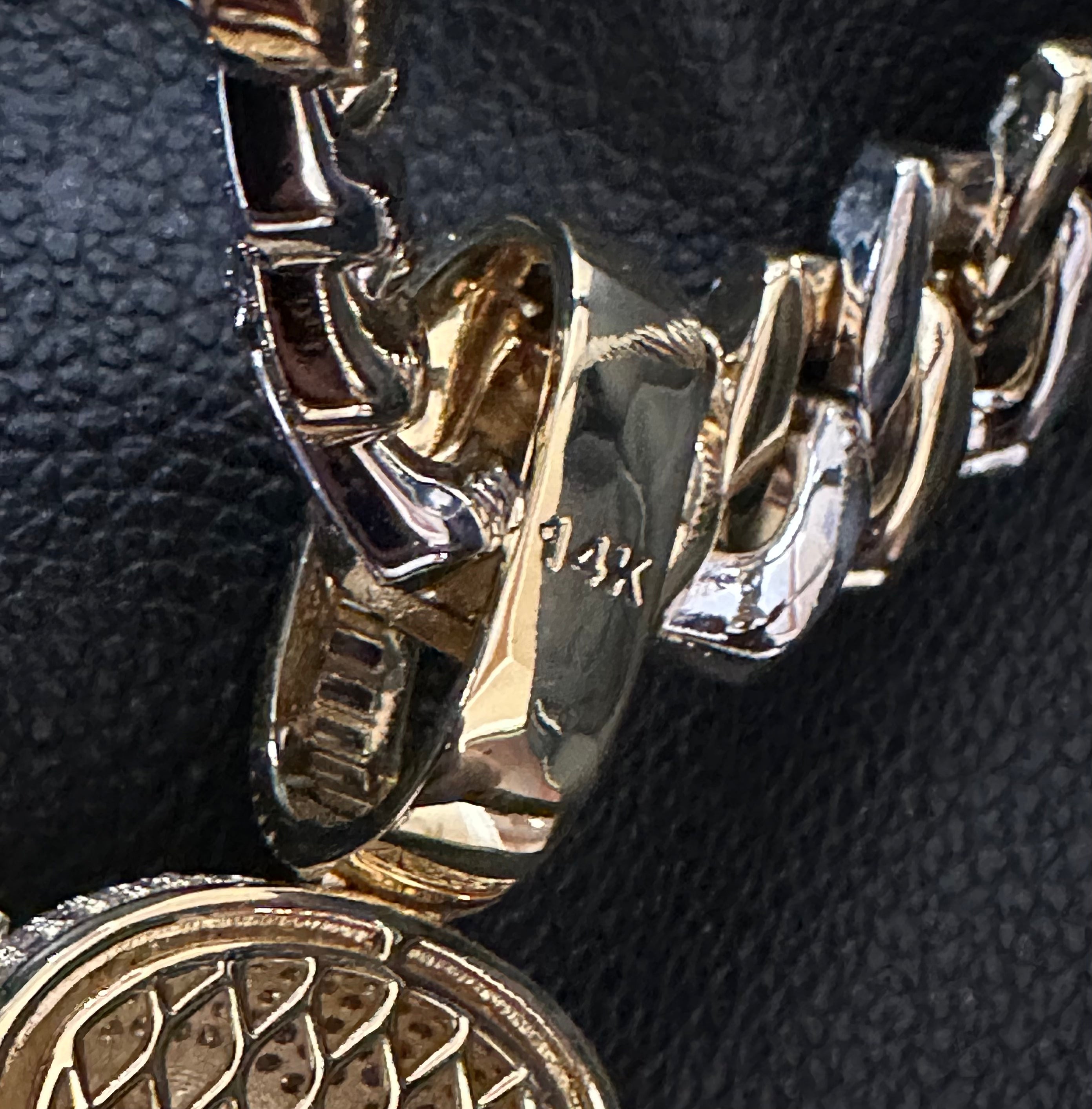XXL Jesus Pendant 20mm Cuban Miami 186.7ct Lab Sim VVS1 Diamond Necklace SET 2-Tone Gold