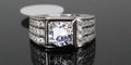 Men's Statement Ring 4.6ct Lab Sim VVS1 Diamond 925 STERLING SILVER