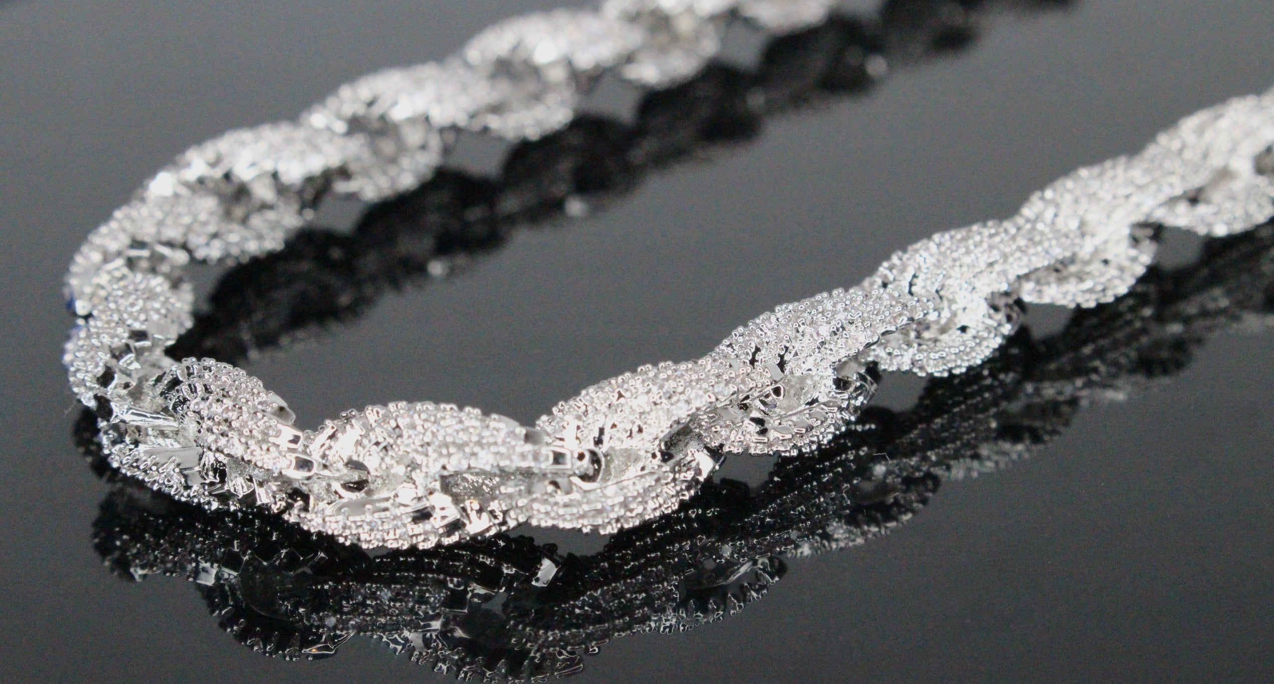 8mm Rope Chain 36ctw Lab Sim VVS1 Diamond Necklace