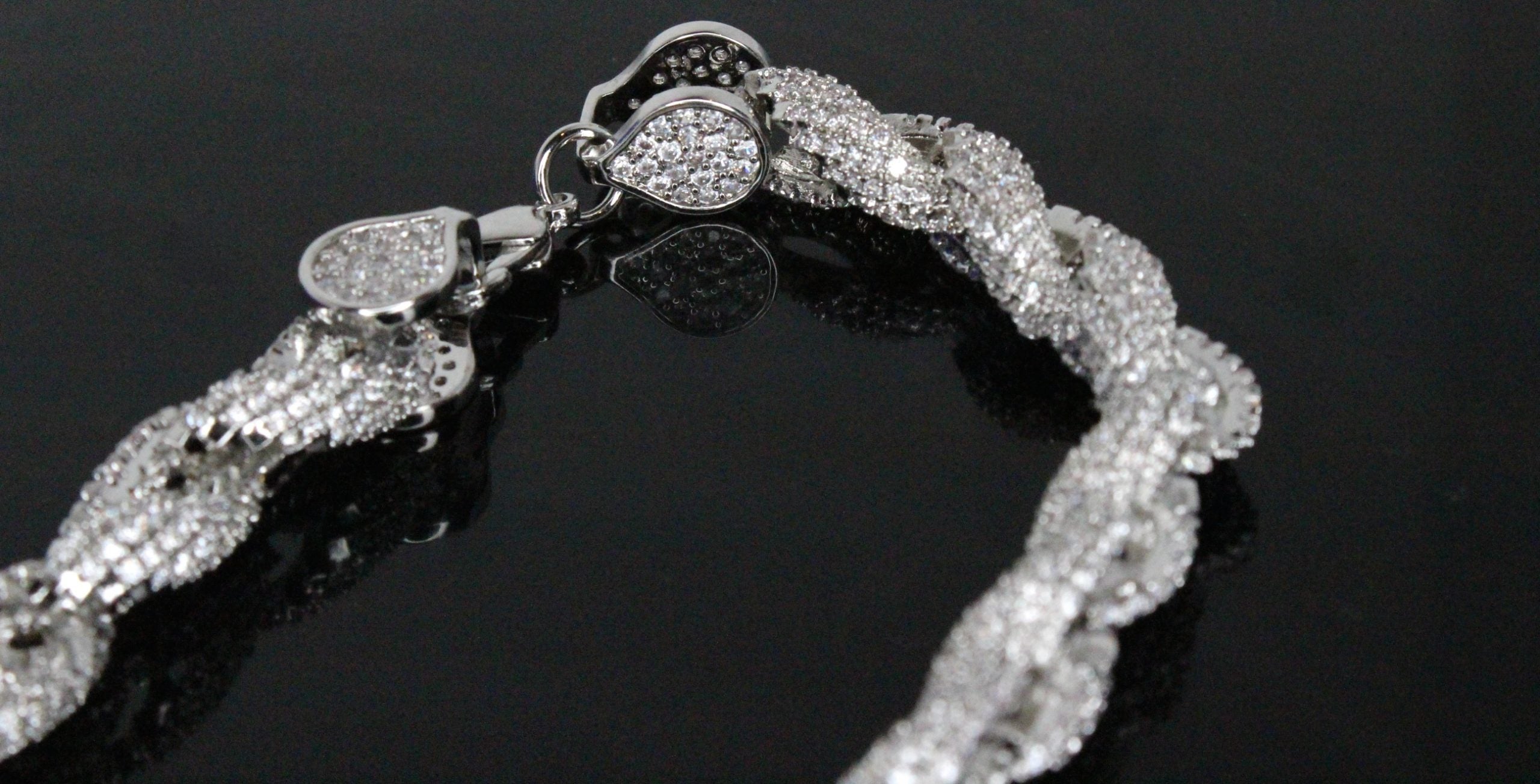 8mm Rope Chain 36ctw Lab Sim VVS1 Diamond Necklace