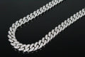 12mm Cuban Miami 62.8ctw Lab Sim VVS1 Diamonds Necklace