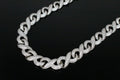 14mm INFINITY 60ctw Lab Sim VVS1 Diamonds Necklace