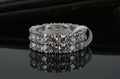 10mm Tennis ETERNITY Wedding Engagement  Wedding 5ct Lab Sim VVS1 Diamond Ring - 925 Sterling Silver
