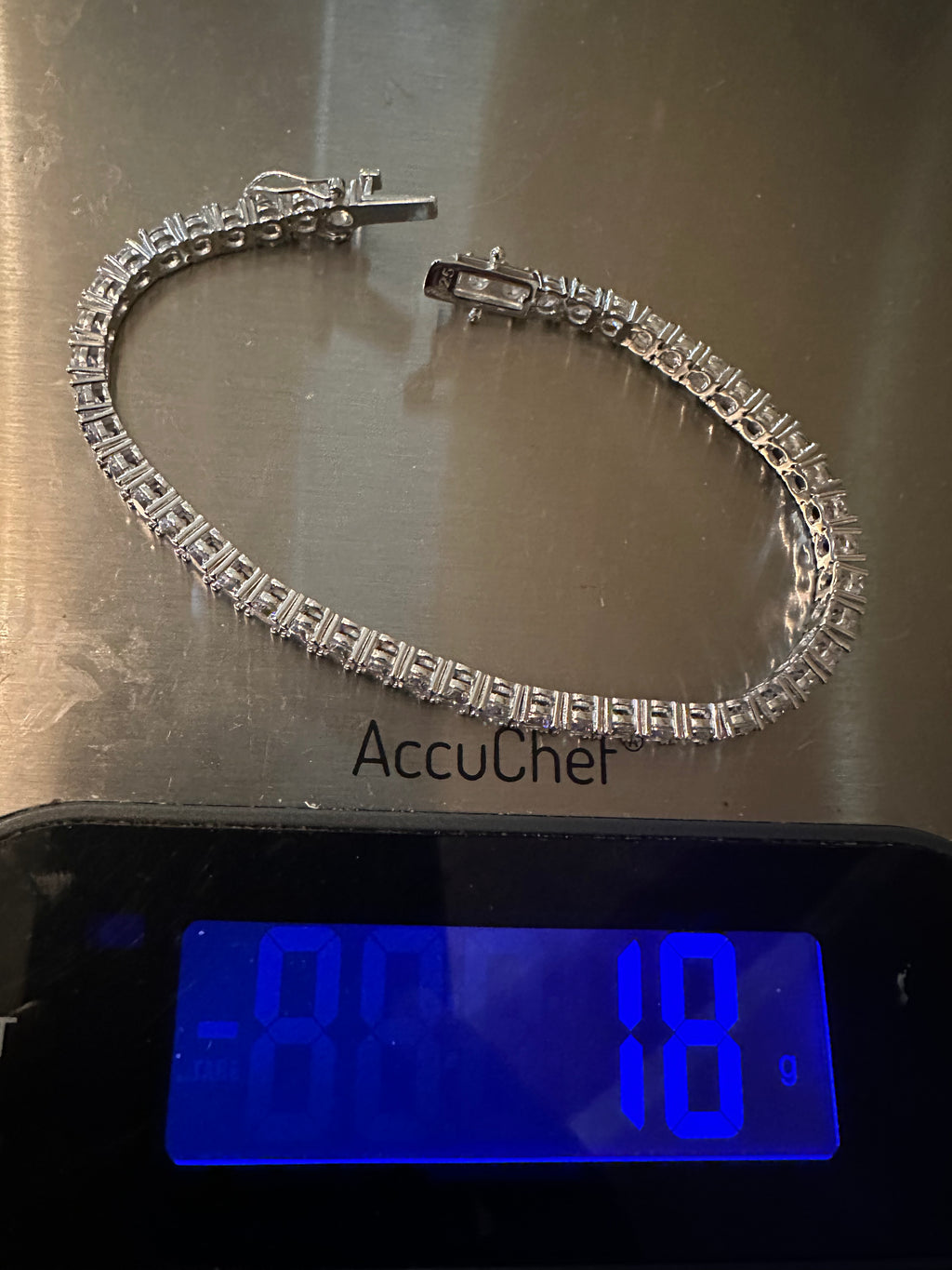 4mm Tennis 925 Sterling Silver Bracelet 14.6ct Lab Sim VVS1 Diamond